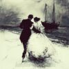 Dancing in front of the frozen sea