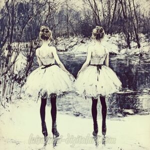 Ice skating ballerinas
