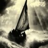 Sailing in backlight