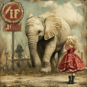 The girl and her pet