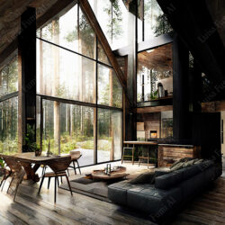 Ecological villa interiors