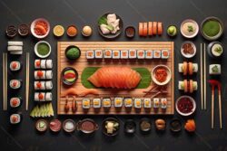 delicious sushi table