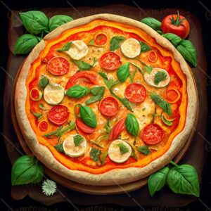 pizza with salami pizza with salami