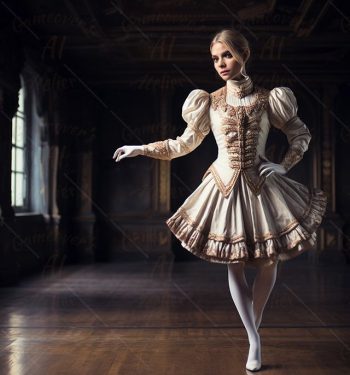 ballerina with stage costume