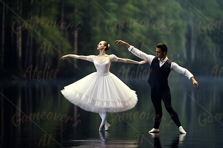 classical ballet: couple dancing