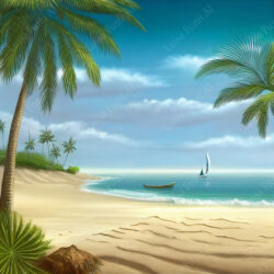 Tropical sandy beach