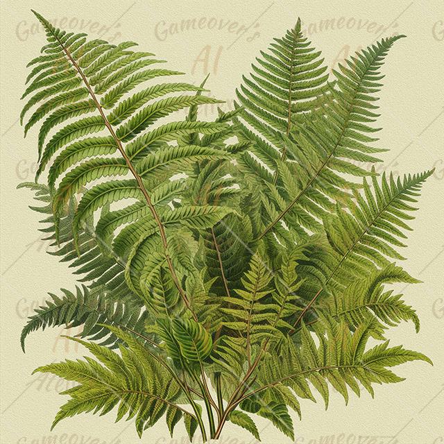 beautiful and decorative fern leaves