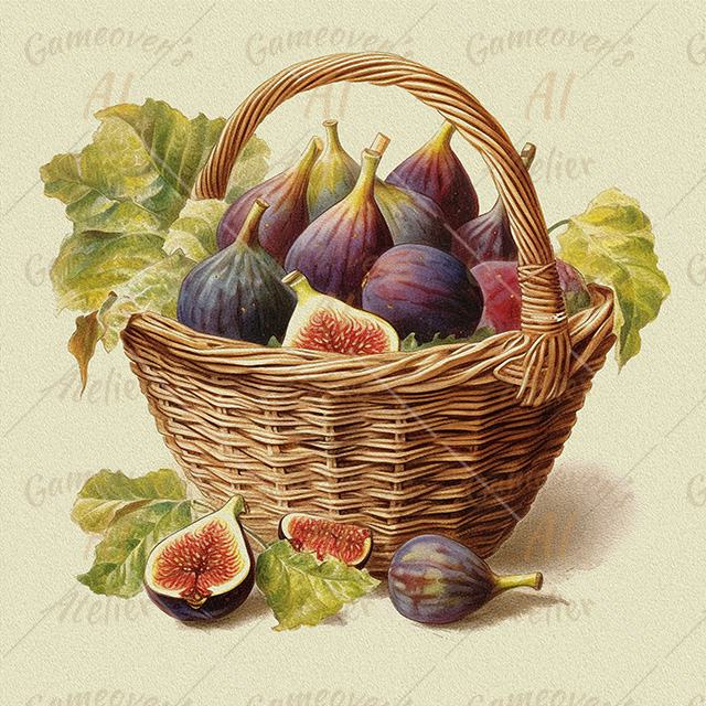 ripe figs in a basket