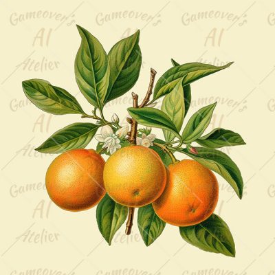 Orange or citrus sinensis plant