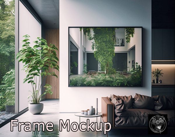 Luxury bathroom open to a terrace deck with open sea view, elegant furniture and wooden floor, full of warm light , interior design mock-up id-mockup-labe2