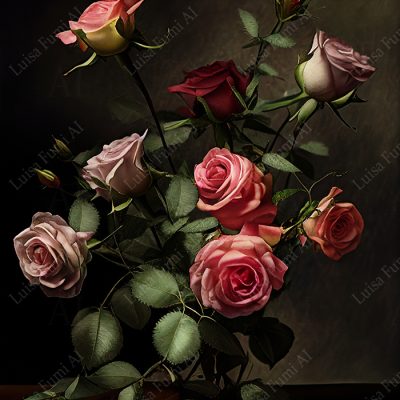 Roses in chiaroscuro